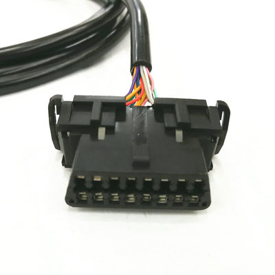 自動車部品Obd2コネクタケーブルブラックカラーIatf16949認証
