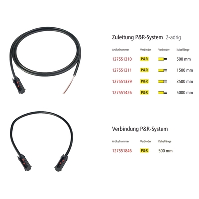 ヘルス + バス 接続ケーブル 警察 トラック ライトバー オーバーモールド ケーブル組立