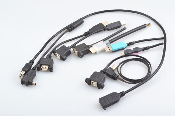 2耳のデータ転送ケーブル、Usb 2.0 Aタイプの女性プラスチック射出成形